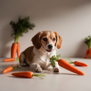 Cenoura crua para cães