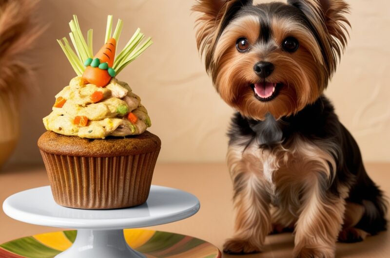 Cupcake de Frango e Cenoura para Cães: Petisco Saudável e Irresistível