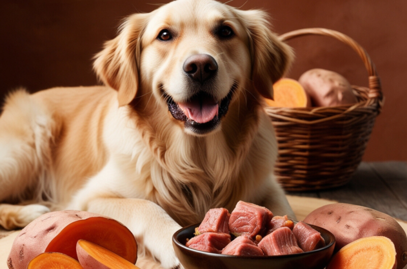 Carne de Cordeiro e Batata Doce para cães