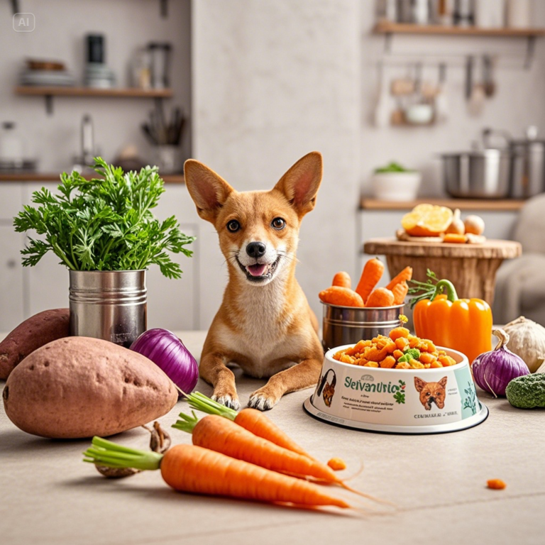 Peru com Cenoura e Batata Doce para Cães